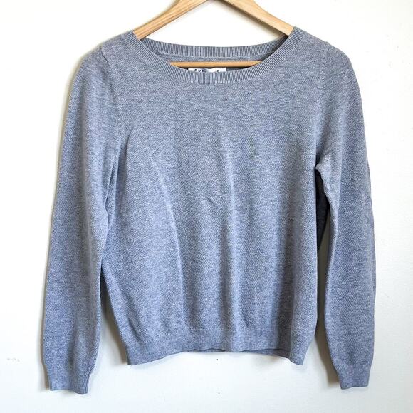 Everlane The Classic Crew Cashmere Women Sweater Size S Gray Pullover - Picture 1 of 7